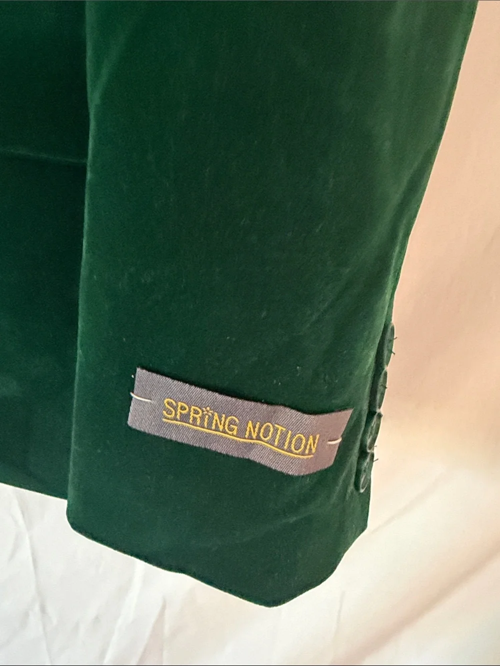 Emerald Velvet Boy's Blazer - Classic Single-Breasted Jacket